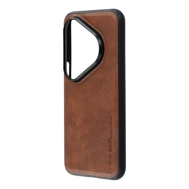 X-LEVEL Bojue-3 Series For Huawei Pura 80 Case Leather Coated PC+TPU Phone Back Cover - Brown-Cellmalls