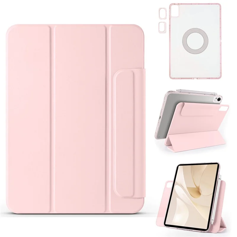 Leather Case For Huawei MatePad Air 11.5 inch (2023)  /  MatePad 11.5 S  /  MatePad 11.5 Folding Stand Magnetic Tablet Cover - Baby Blue-Cellmalls