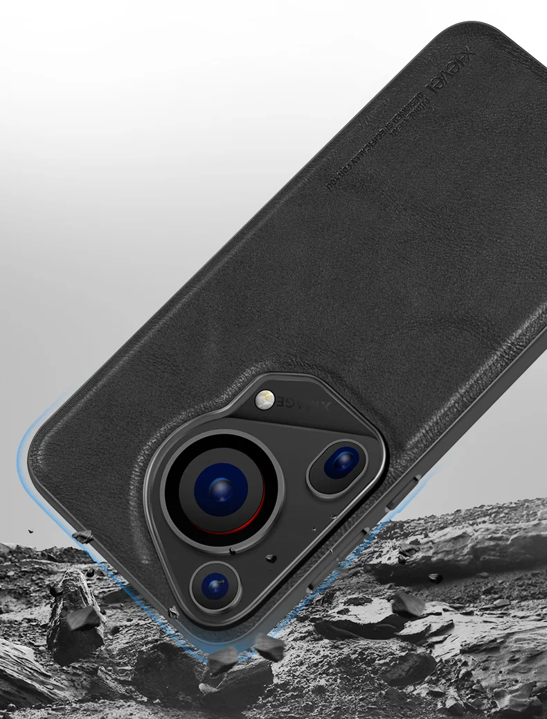 X-LEVEL Bojue-3 Series For Huawei Pura 70 Ultra Case PU Leather+TPU+PC Phone Cover - Black-Cellmalls