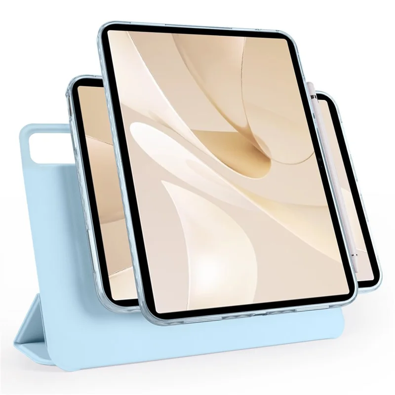 Leather Case For Huawei MatePad Air 11.5 inch (2023)  /  MatePad 11.5 S  /  MatePad 11.5 Folding Stand Magnetic Tablet Cover - Baby Blue-Cellmalls
