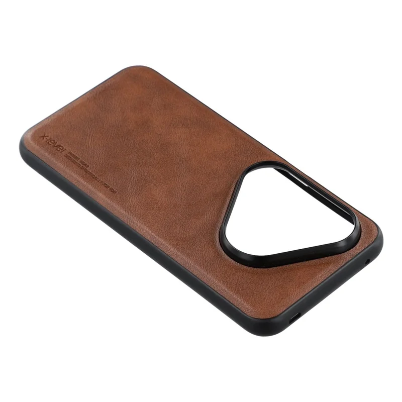 X-LEVEL Bojue-3 Series For Huawei Pura 80 Case Leather Coated PC+TPU Phone Back Cover - Brown-Cellmalls