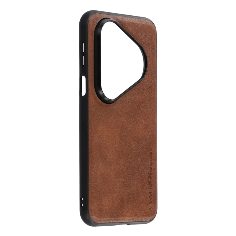 X-LEVEL Bojue-3 Series For Huawei Pura 80 Case Leather Coated PC+TPU Phone Back Cover - Brown-Cellmalls