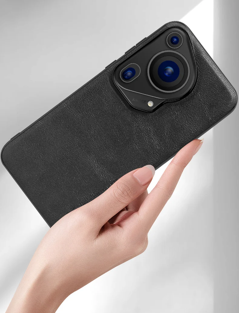 X-LEVEL Bojue-3 Series For Huawei Pura 70 Ultra Case PU Leather+TPU+PC Phone Cover - Black-Cellmalls