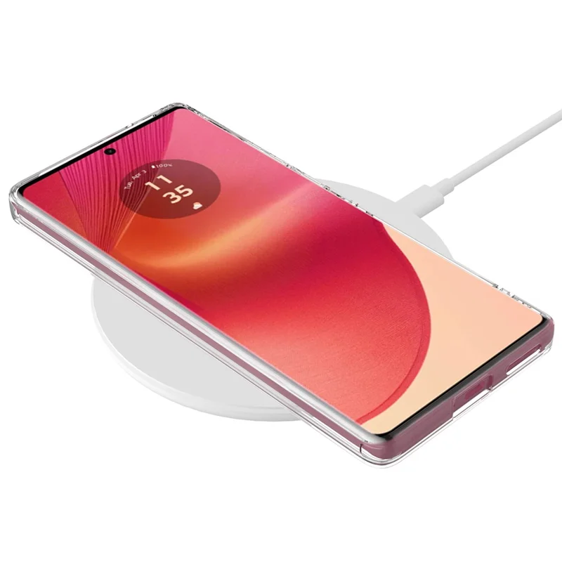 For Motorola Edge 50 Fusion 5G Case TPU+Acrylic Magnetic Phone Cover Compatible with MagSafe-Cellmalls