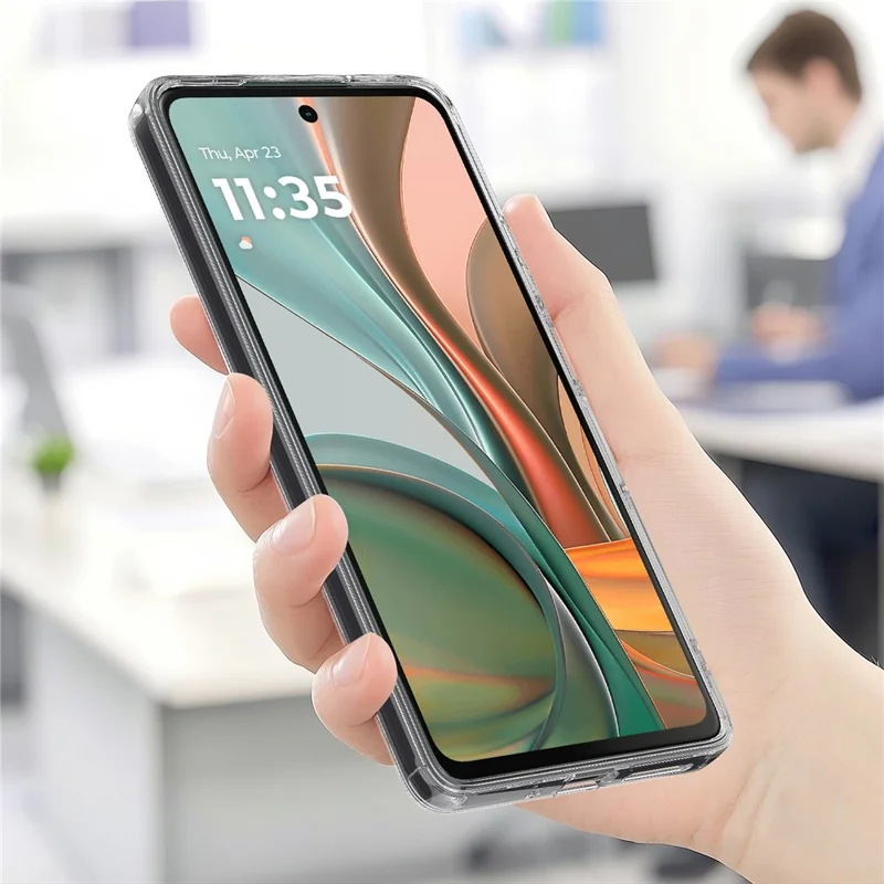 For Motorola Moto G75 5G Clear Case TPU + Acrylic Magnetic Phone Cover Compatible with MagSafe-Cellmalls