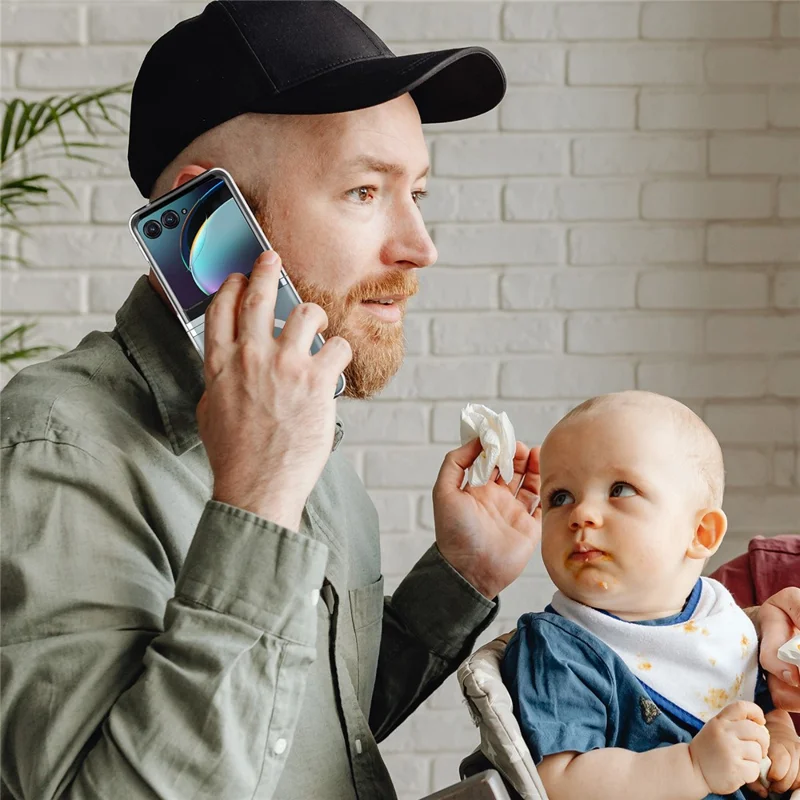 For Motorola Razr 40 Ultra 5G Magnetic Case Compatible with MagSafe Clear Acrylic Phone Cover-Cellmalls