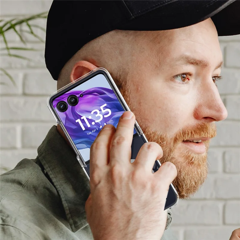 For Motorola Razr 50 Ultra 5G Clear Case TPU+Acrylic Magnetic Phone Cover Compatible with MagSafe-Cellmalls