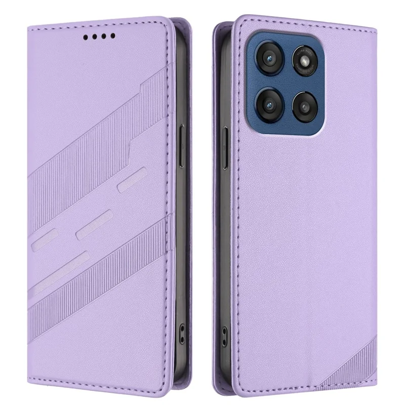 For Motorola Edge 60 5G Phone Cases Punk Style Imprinted Wallet Stand Leather Cover - Red-Cellmalls