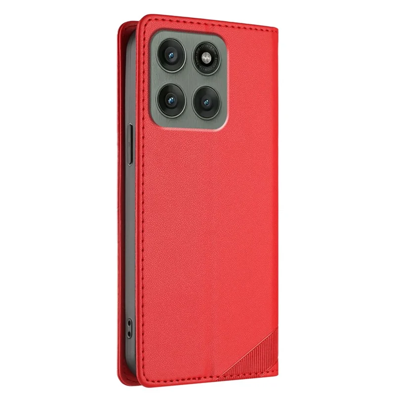 For Motorola Edge 60 Pro 5G Phone Cases Punk Style Imprinted Wallet Stand Leather Cover - Red-Cellmalls