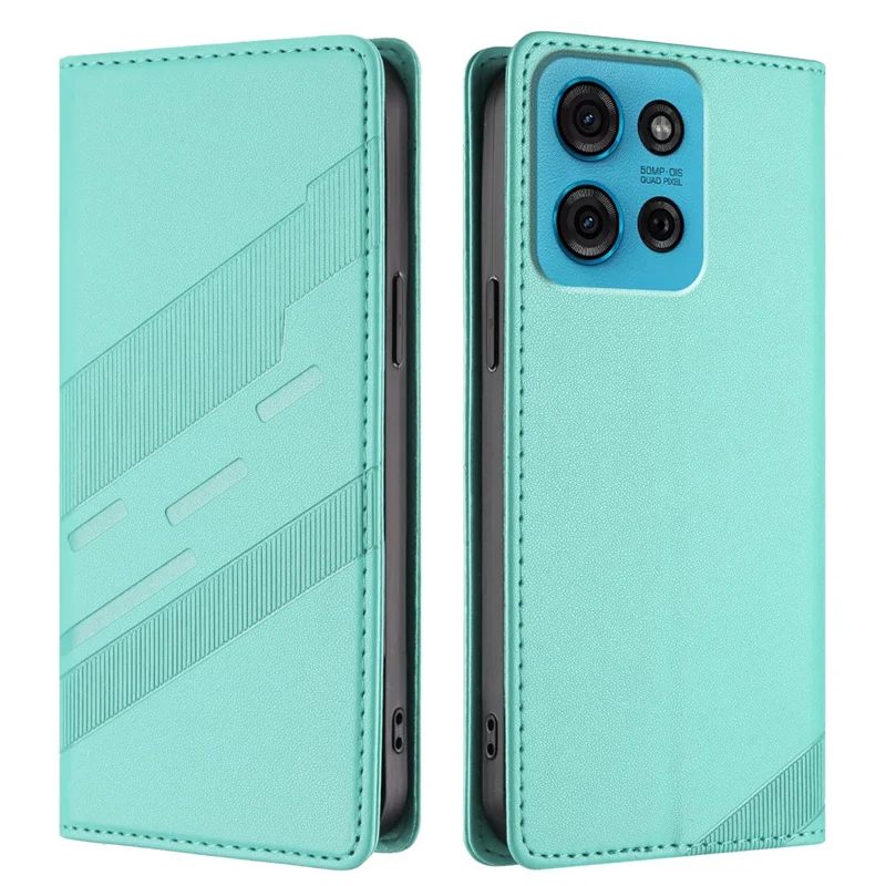 For Motorola Moto G75 5G Phone Cases Punk Style Imprinted Wallet Stand Leather Cover - Red-Cellmalls