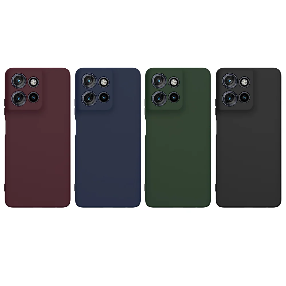 For Motorola Moto G Power (2025) Case Compatible with MagSafe Anti-Drop Liquid Silicone Phone Cover - Black-Cellmalls