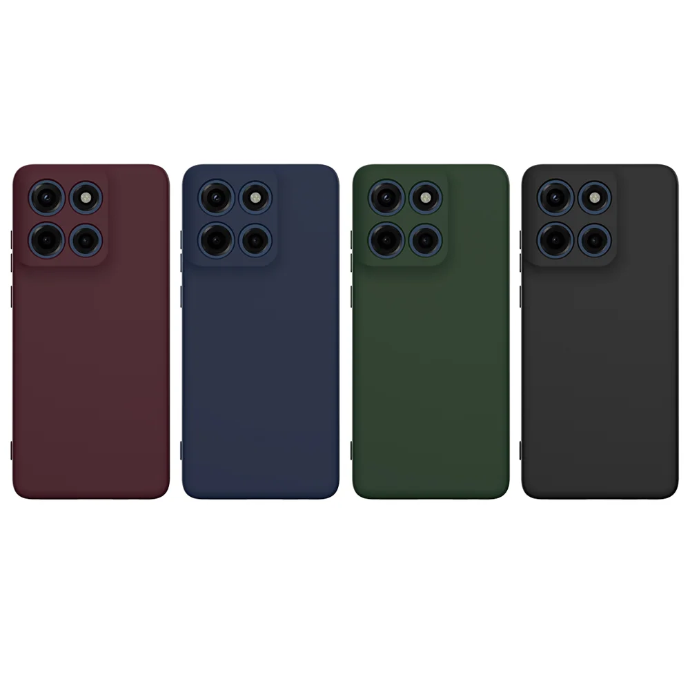 For Motorola Moto G Stylus 5G (2025) / Motorola Edge 60 Stylus 5G Case Compatible with MagSafe Anti-Drop Liquid Silicone Phone Cover - Black-Cellmalls