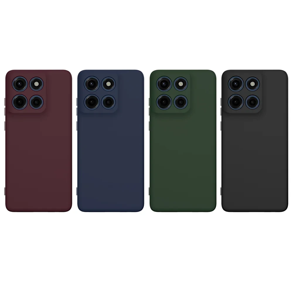 For Motorola Moto G Stylus 5G (2025) / Motorola Edge 60 Stylus 5G Case Compatible with MagSafe Anti-Drop Liquid Silicone Phone Cover - Black-Cellmalls