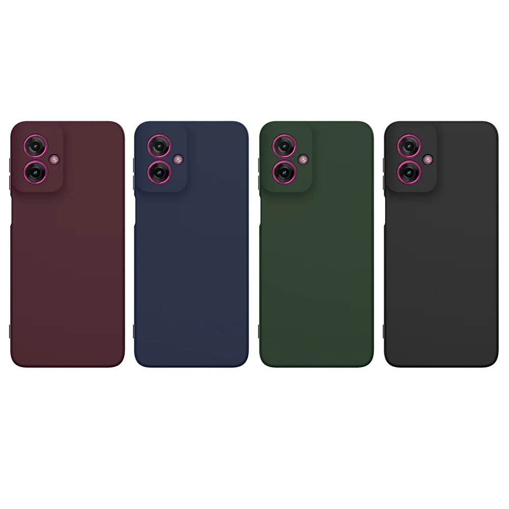 For Motorola Moto G55 5G Case Compatible with MagSafe Anti-Drop Liquid Silicone Phone Cover - Black-Cellmalls