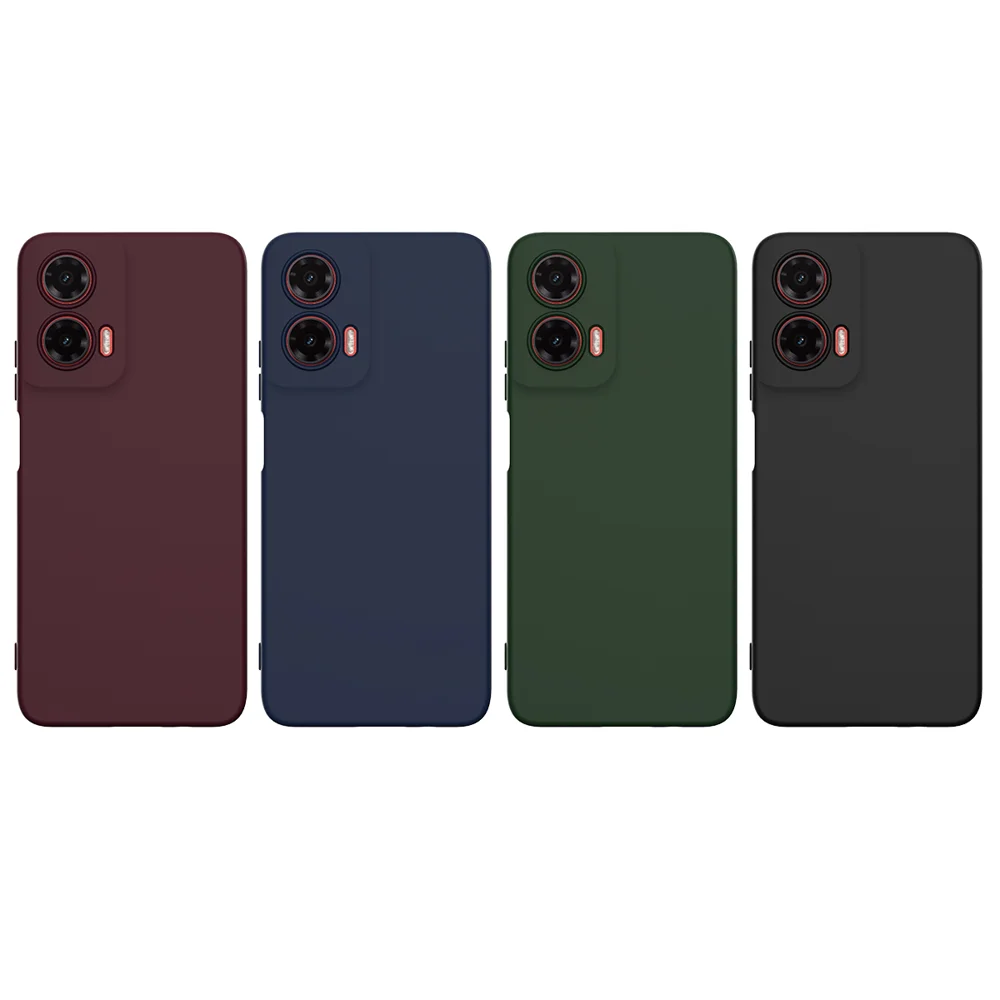 For Motorola Moto G35 5G Case Compatible with MagSafe Anti-Drop Liquid Silicone Phone Cover - Black-Cellmalls