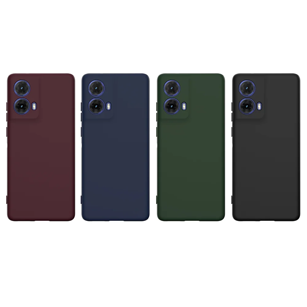 For Motorola Moto G45 5G / Motorola Moto G34 5G Case Compatible with MagSafe Anti-Drop Liquid Silicone Phone Cover - Black-Cellmalls