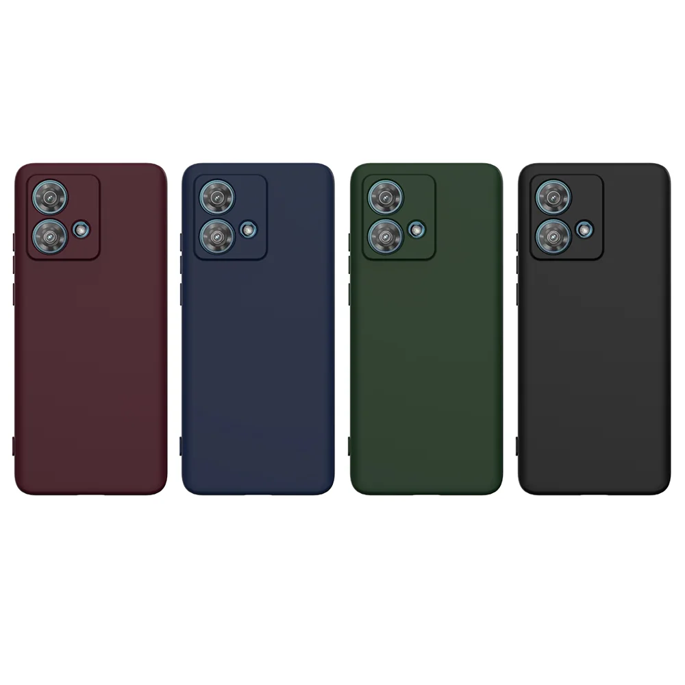 For Motorola Moto G84 5G Case Compatible with MagSafe Anti-Drop Liquid Silicone Phone Cover - Black-Cellmalls