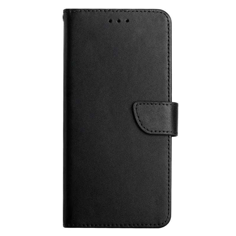 For Motorola Moto G86 5G Case Genuine Cow Leather Phone Cover Nappa Texture - Black-Cellmalls