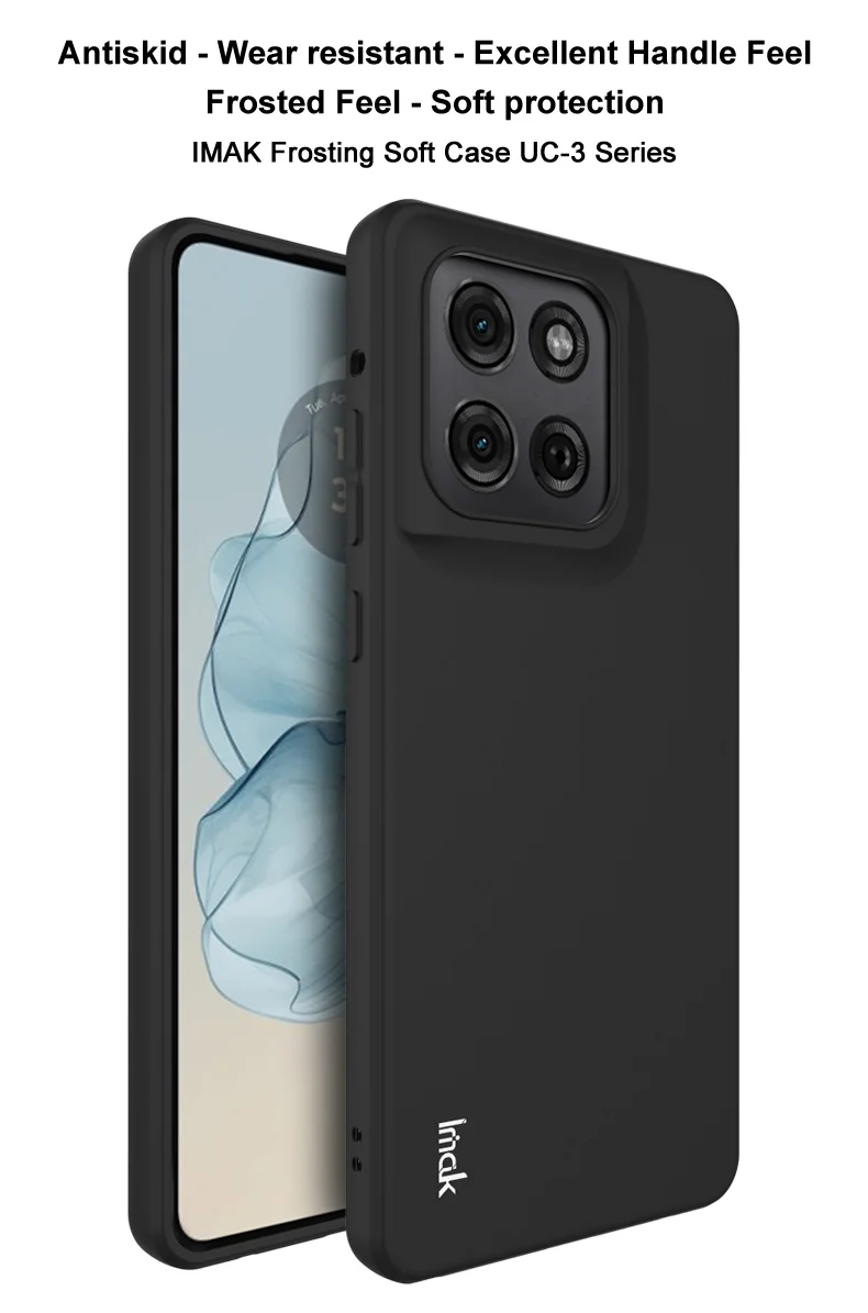 IMAK UC-3 Series for Motorola Moto G Stylus 5G (2025)  /  Edge 60 Stylus 5G Case Matte Anti Fingerprint Soft TPU Cover-Cellmalls