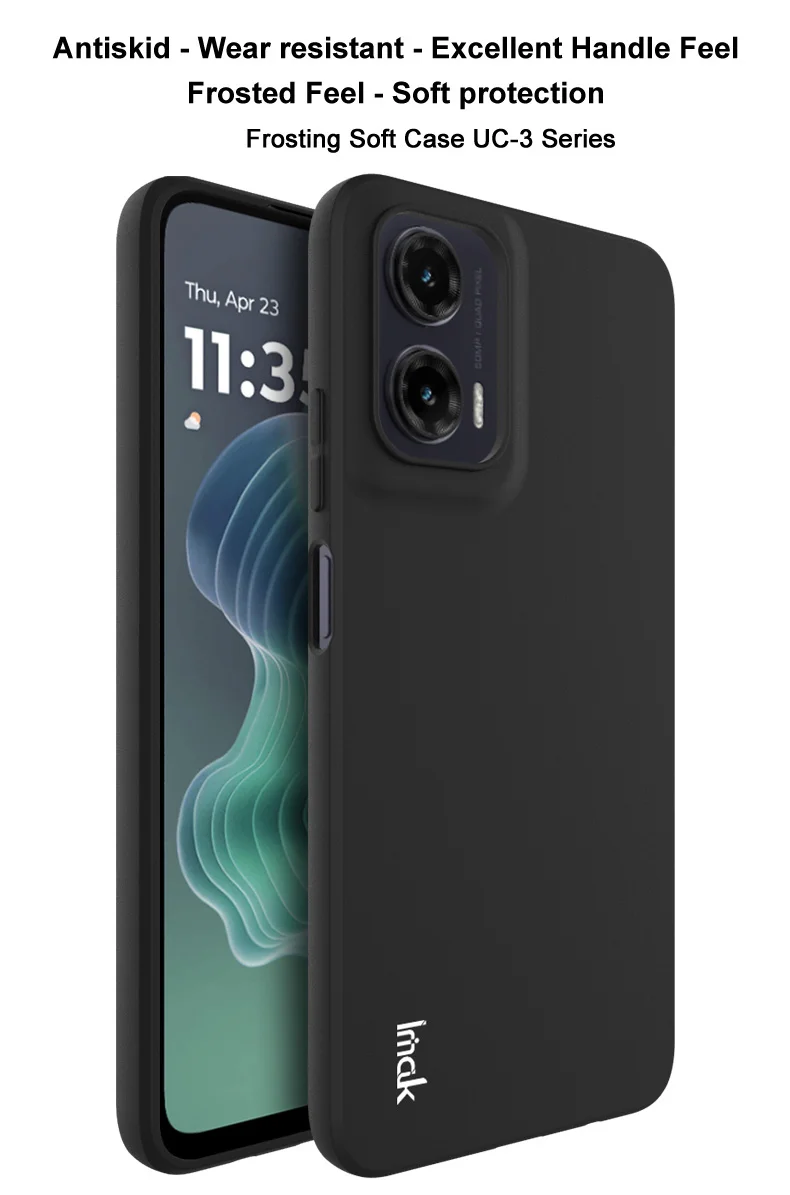 IMAK UC-3 Series for Motorola Moto G35 5G Case Matte Anti-Fingerprint Soft TPU Cover-Cellmalls