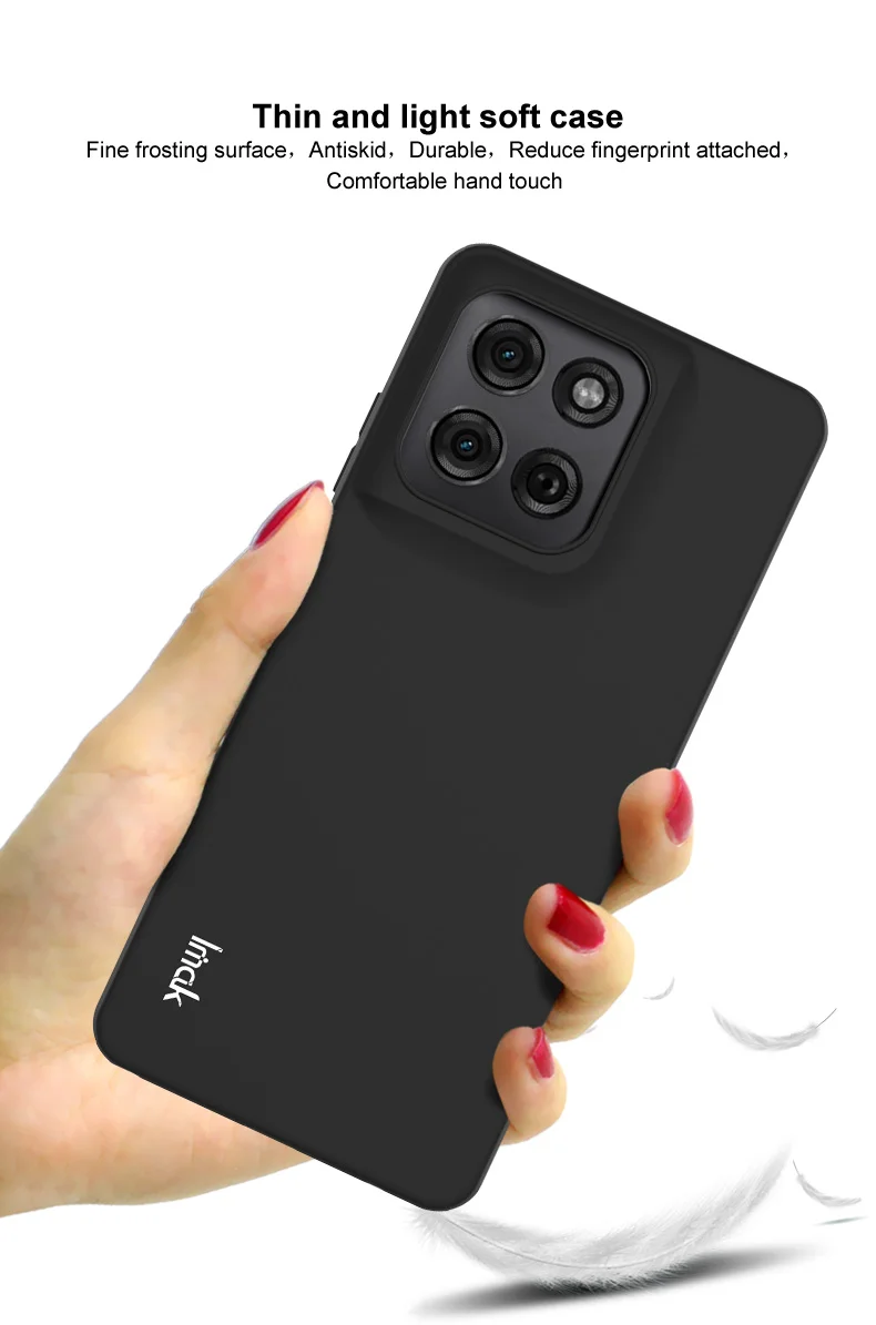 IMAK UC-3 Series for Motorola Moto G Stylus 5G (2025)  /  Edge 60 Stylus 5G Case Matte Anti Fingerprint Soft TPU Cover-Cellmalls