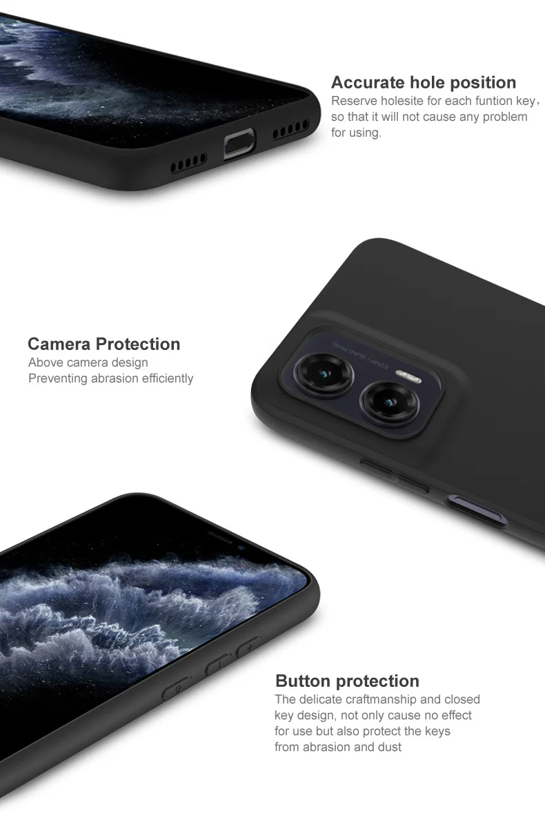 IMAK UC-3 Series for Motorola Moto G35 5G Case Matte Anti-Fingerprint Soft TPU Cover-Cellmalls