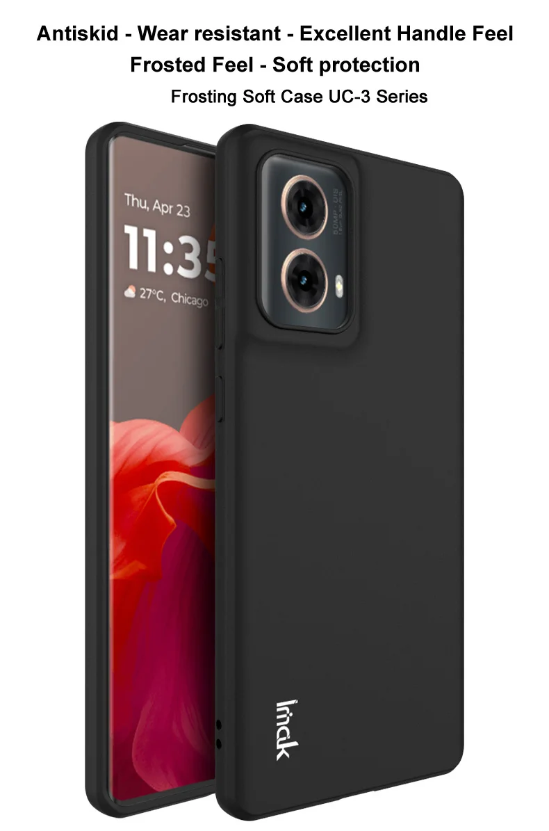 IMAK UC-3 Series for Motorola Moto G85 5G / S50 Neo 5G Case Matte Anti-Fingerprint Soft TPU Cover-Cellmalls