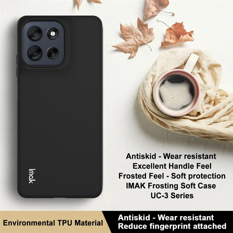 IMAK UC-3 Series for Motorola Moto G56 5G Case Matte Anti Fingerprint Soft TPU Cover-Cellmalls