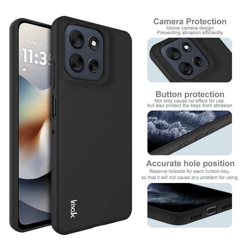 IMAK UC-3 Series for Motorola Moto G56 5G Case Matte Anti Fingerprint Soft TPU Cover-Cellmalls