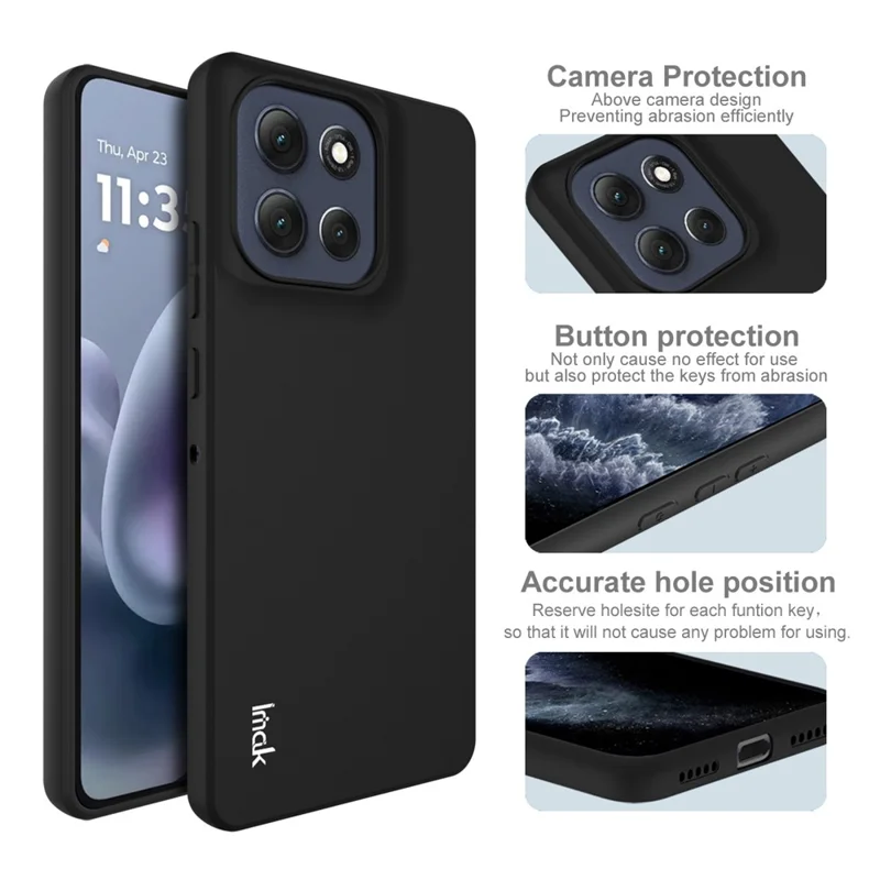 IMAK UC-3 Series for Motorola Moto G86 5G Case Matte Anti Fingerprint Soft TPU Cover-Cellmalls