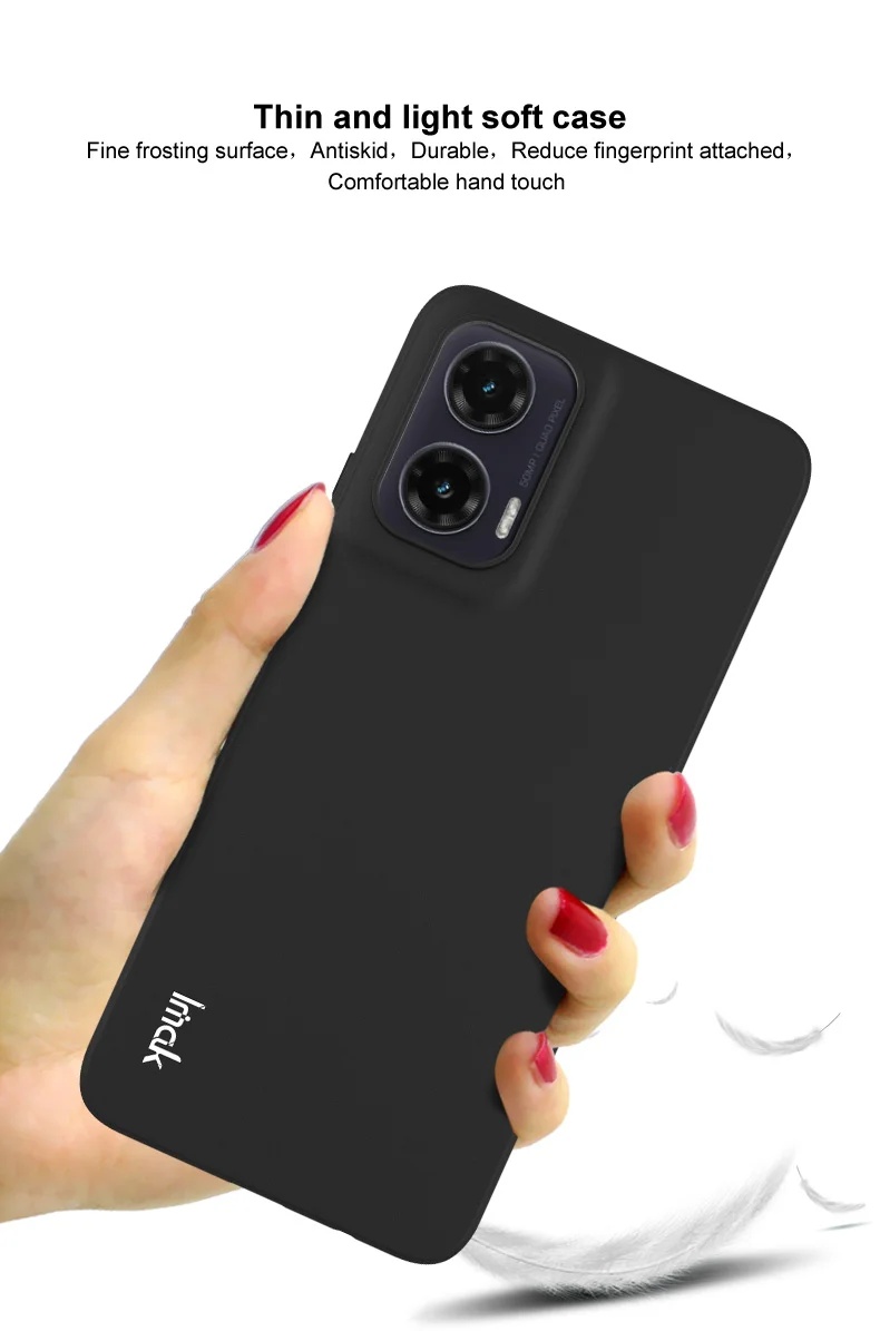IMAK UC-3 Series for Motorola Moto G35 5G Case Matte Anti-Fingerprint Soft TPU Cover-Cellmalls
