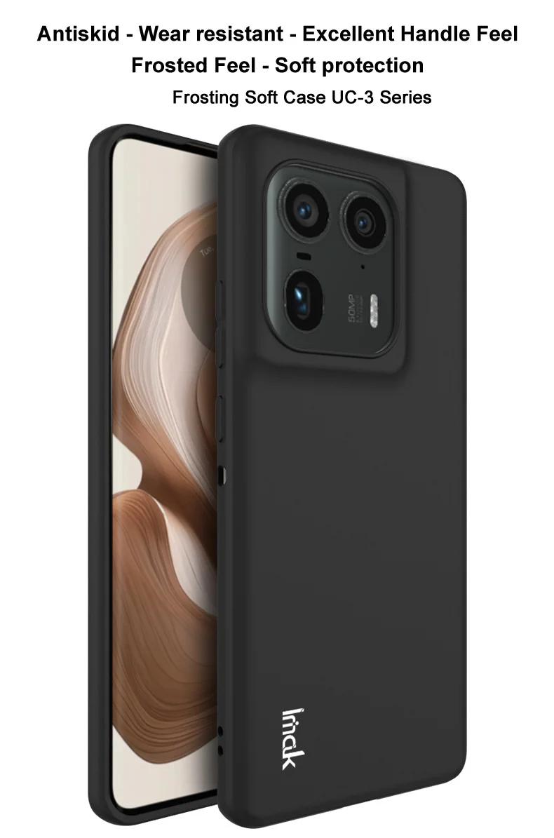 IMAK UC-3 Series for Motorola Moto X50 Ultra 5G / Edge 50 Ultra 5G Case Matte Anti-Fingerprint Soft TPU Cover-Cellmalls