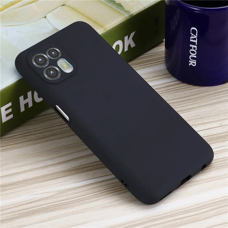 Precise Cutout Soft Liquid Silicone Anti-drop Phone Case Cover with Wrist Strap for Motorola Edge 20 Lite - Black-Cellmalls