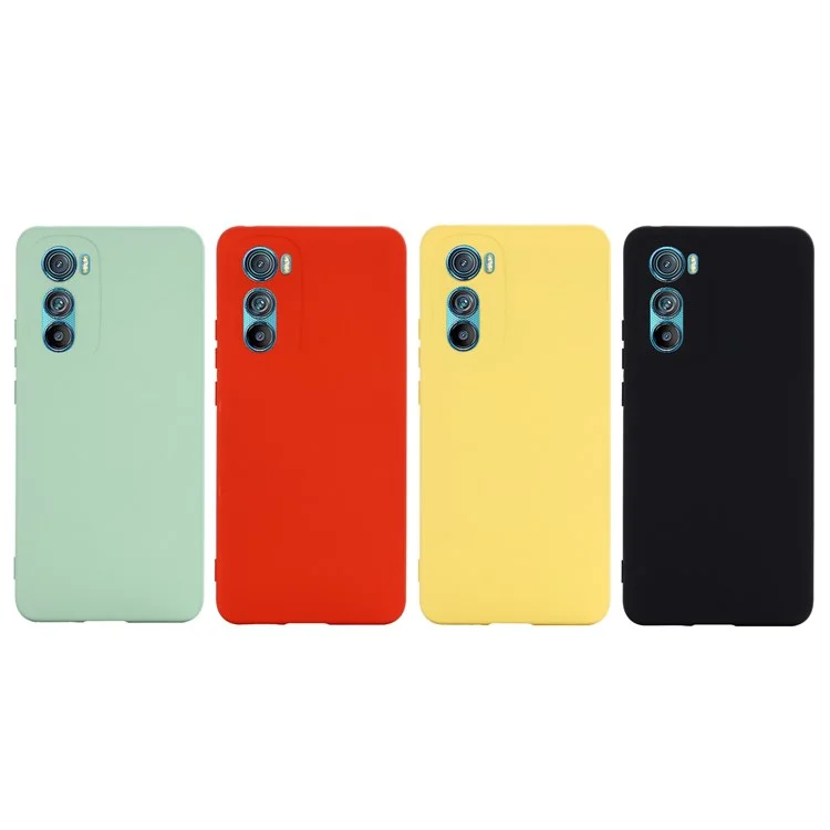 For Motorola Edge 30 5G Liquid Silicone Shockproof Protective Phone Case Soft Microfiber Lining Cushion Anti-Scratch Cover - Black-Cellmalls