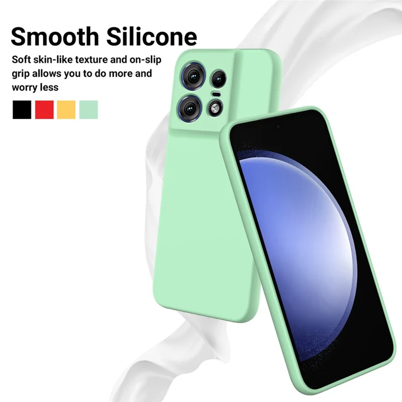 For Motorola Edge 50 Pro 5G Case Soft Liquid Silicone Phone Cover Mobile Accessories Wholesale - Green-Cellmalls
