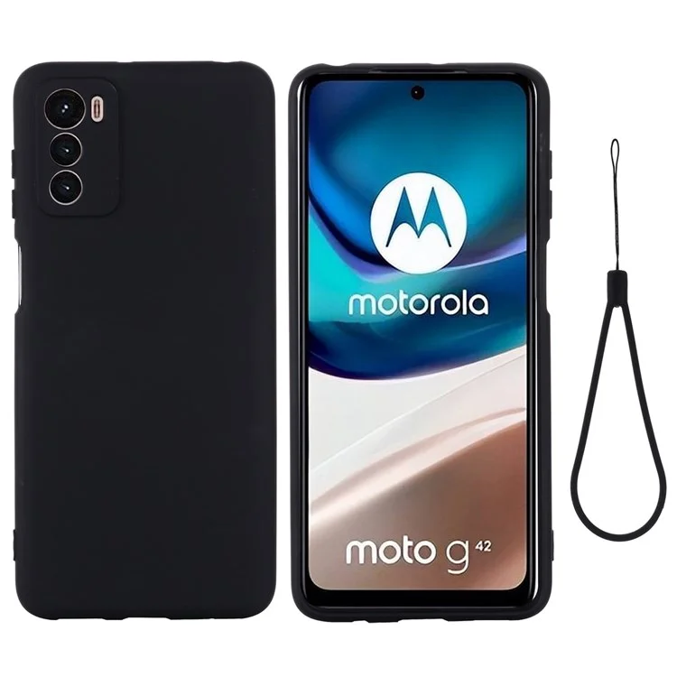 For Motorola Moto G42 4G Anti-scratch Silicone Soft Phone Case Bumper Cover Anti-fall Mobile Phone Protector - Green-Cellmalls