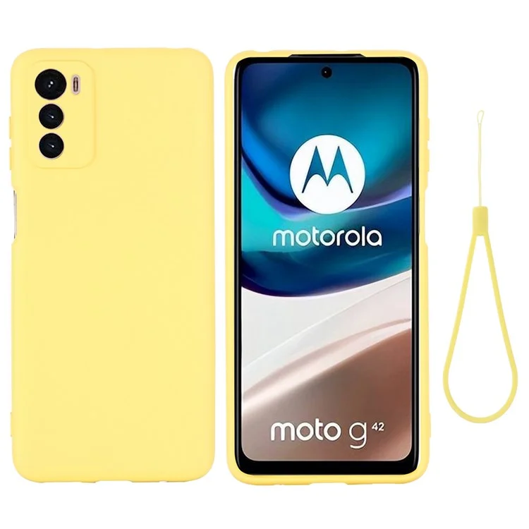 For Motorola Moto G42 4G Anti-scratch Silicone Soft Phone Case Bumper Cover Anti-fall Mobile Phone Protector - Green-Cellmalls