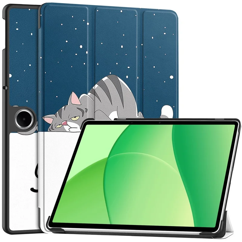 For Oppo Pad SE  /  OnePlus Pad Lite Case Pattern Print Leather Stand Tablet Cover - Graffiti-Cellmalls