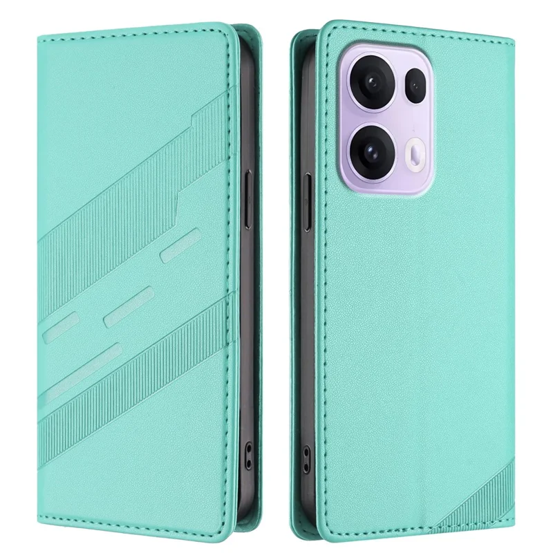 For Oppo Reno13 Pro 5G Phone Cases Punk Style Imprinted Wallet Stand Leather Cover - Red-Cellmalls