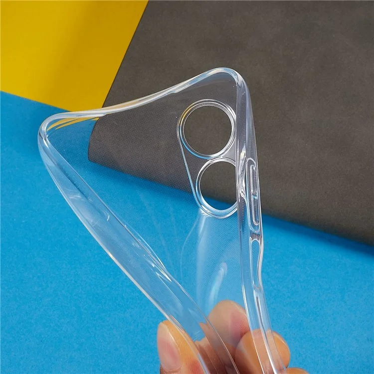 Back Case for Oppo A17 4G, Anti-Yellowing Crystal Clear Shell Lightweight TPU Phone Cover-Cellmalls