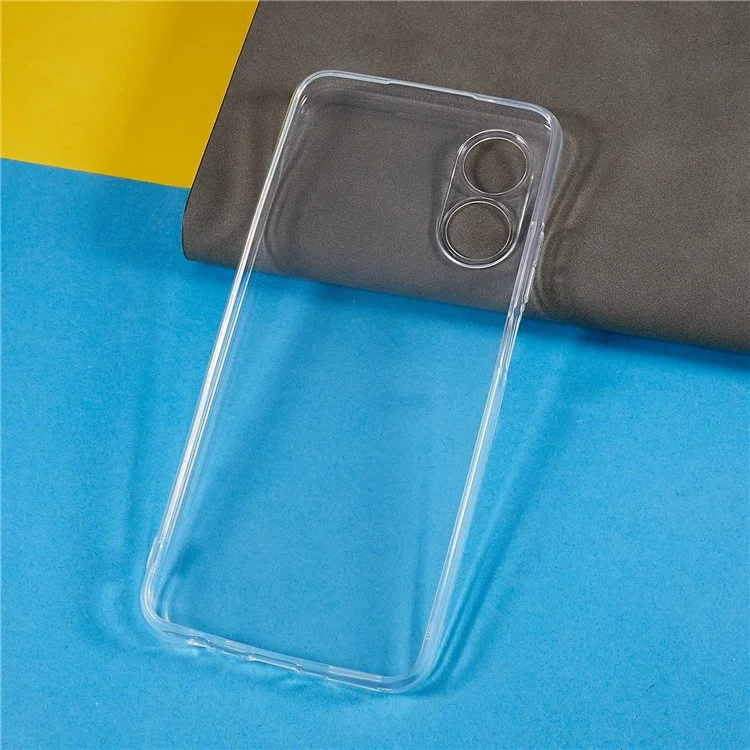 Back Case for Oppo A17 4G, Anti-Yellowing Crystal Clear Shell Lightweight TPU Phone Cover-Cellmalls