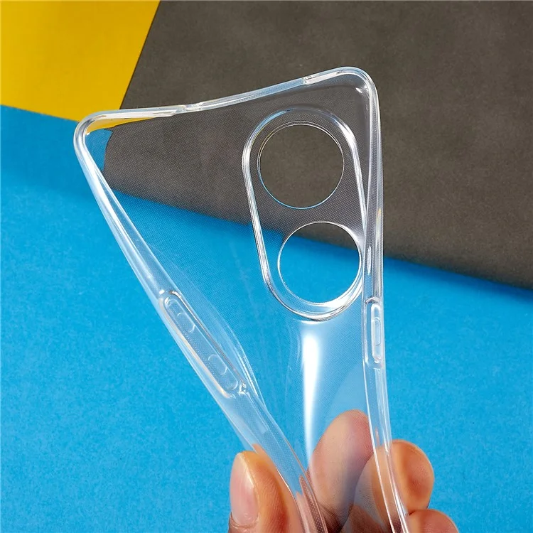 Back Shell for Oppo A1 Pro 5G / Reno8 T 5G, Soft TPU Phone Case Transparent Clear Slim Phone Cover-Cellmalls