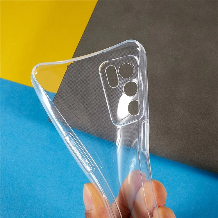 For Oppo A16 / A16s / A54s Protective Phone Cover, Shock-Absorbing Slim TPU Transparent Clear Phone Case-Cellmalls