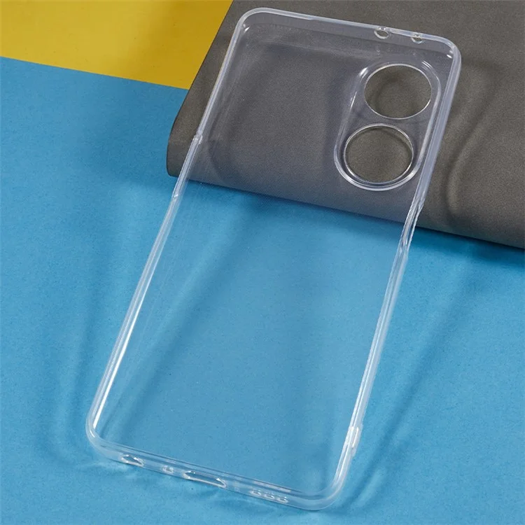 Transparent Phone Case for Oppo A1 5G , Ultra-Thin Flexible TPU Protective Phone Cover-Cellmalls