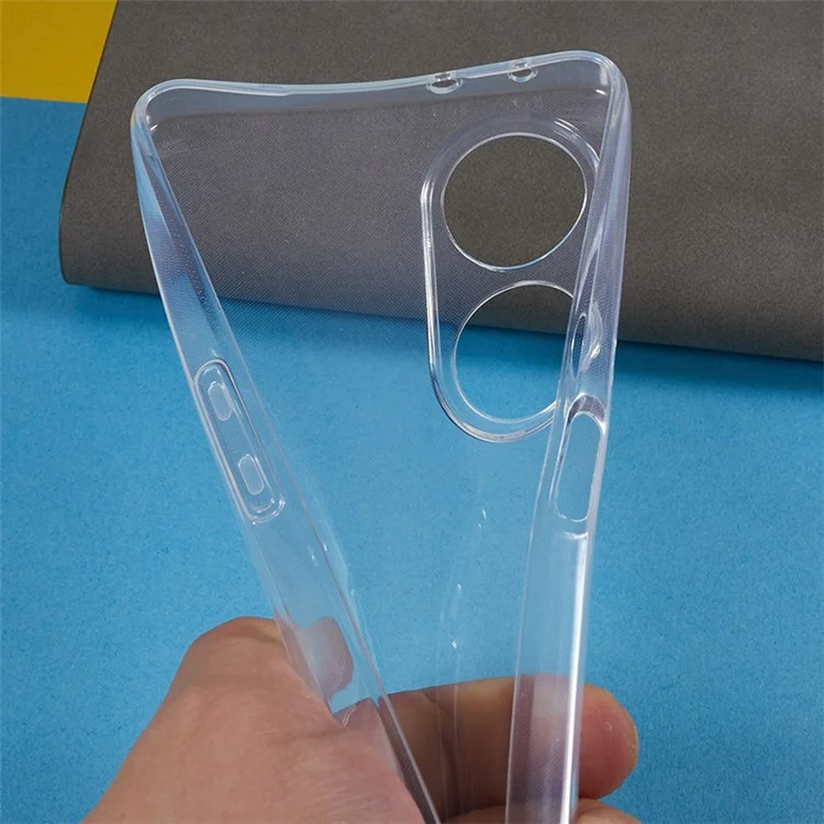 Transparent Phone Case for Oppo A1 5G , Ultra-Thin Flexible TPU Protective Phone Cover-Cellmalls