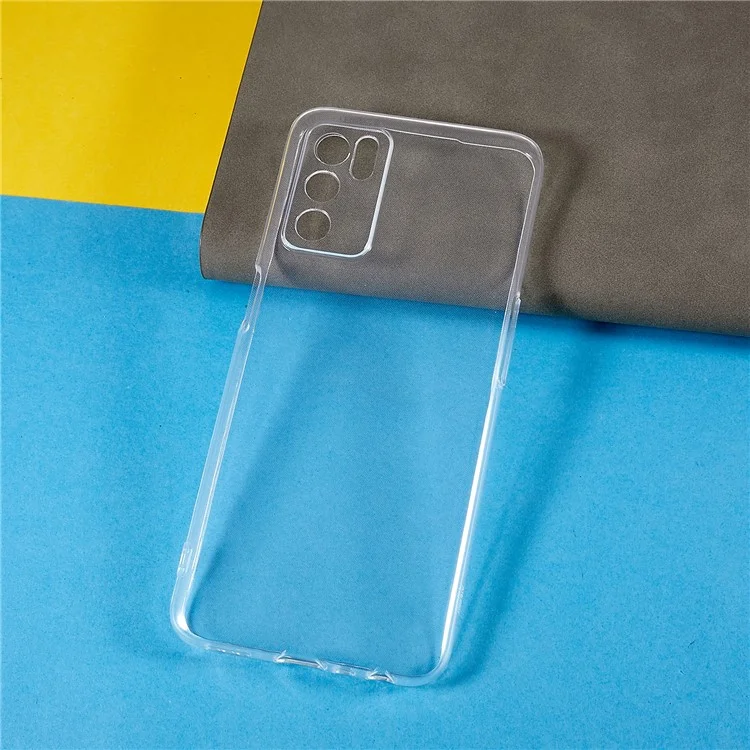 For Oppo A16 / A16s / A54s Protective Phone Cover, Shock-Absorbing Slim TPU Transparent Clear Phone Case-Cellmalls
