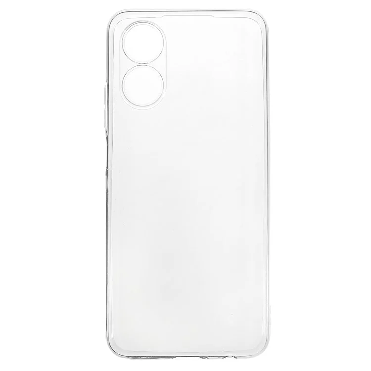 Back Case for Oppo A17 4G, Anti-Yellowing Crystal Clear Shell Lightweight TPU Phone Cover-Cellmalls