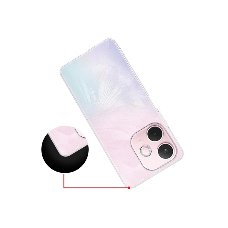 For Oppo A5 Pro 5G (Global) Back Cover Ultra Thin Flexible TPU Clear Phone Case-Cellmalls