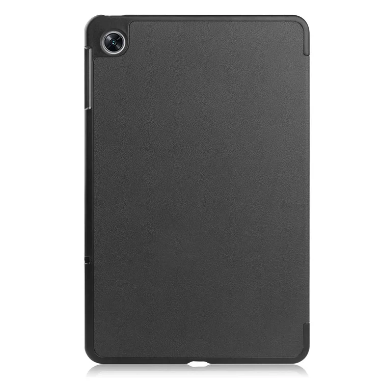 Shockproof Case for Oppo Pad Air PU Leather+PC Protective Case Auto Wake / Sleep Tablet Cover with Trifold Stand - Black-Cellmalls