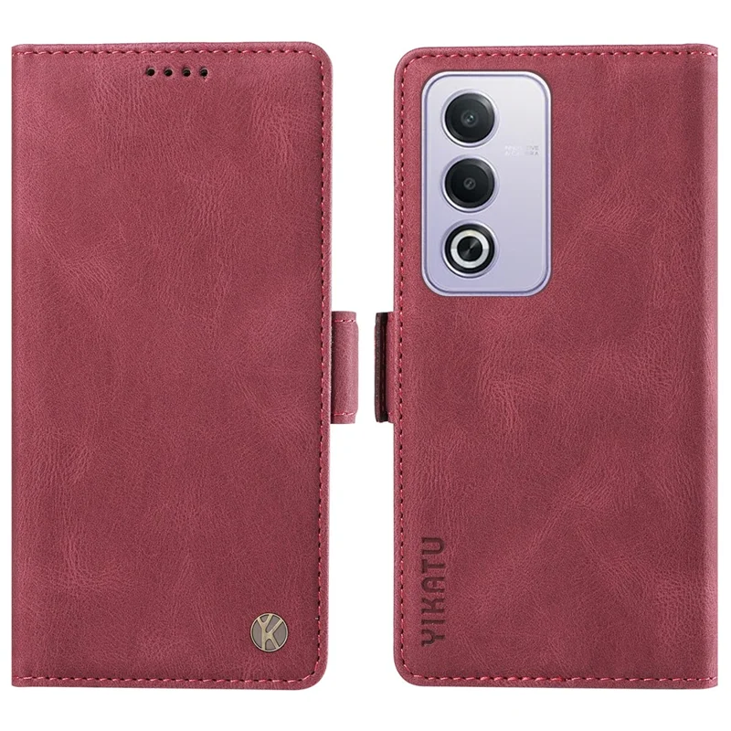 YIKATU YK-005 For Oppo A3 Pro (Global) 5G Case PU Leather Wallet Phone Cover Skin Touch Feeling - Purple-Cellmalls
